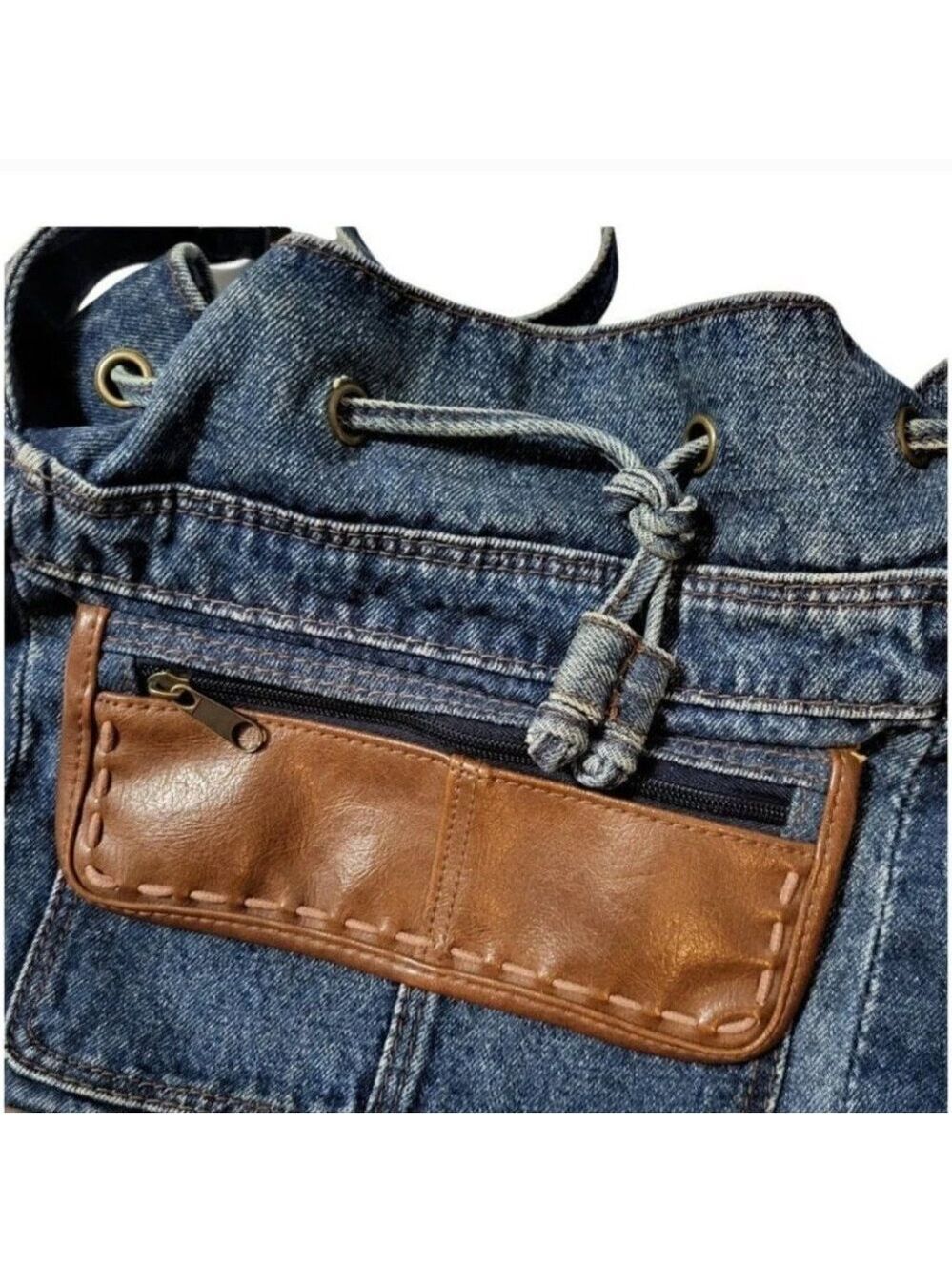 Denim Crossbody Purse BONUS Affliction American Customs Crossbody Purse - Picture 5 of 13